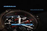 Breitling Super Avenger Swiss Valjoux 7750 Automatic Movement PVD Case with Black Dial and white Markers 48mm