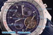 Breitling Bentley Tourbillon Automatic Steel Case with Blue Dial and Blue Leather Strap
