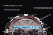Tag Heuer Formula I Chronograph Senna Special Edition Miyota OS20 Quartz PVD Case with Grey Dial and Stick Markers