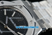 Audemars Piguet Royal Oak Swiss ETA 2824 Automatic Full Steel with Black Dial and Stick Markers - 1:1 Origianl (ZF)