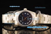 Rolex Air King Automatic Movement Full Steel with ETA Coating Case and Blue Dial