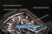 Hublot MP-06 Senna Chrono Miyota OS20 Quartz PVD Case with Skeleton Dial and White Stick Markers