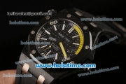 Audemars Piguet Royal Oak Offshore Diver Swiss ETA 2824 Automatic Carbon Fiber Case with Black Dial Whtie Markers and Black Rubber Bracelet - 1:1 Original H Manufacture Edition