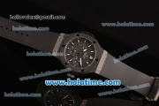 Hublot Big Bang Chrono Clone Hub4100 Automatic Ceramic Case with Black Rubber Strap and White Stick Markers (TW)