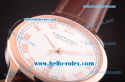 Chopard L.U.C Asia 2836 Automatic Movement Rose Gold Case with White Dial and Roman Numeral Markers