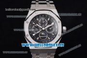 Audemars Piguet Royal Oak Perpetual Calendar Asia ST17 Automatic Stainless Steel Case/Bracelet with Black Dial and Stick Markers (EF)