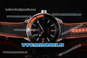 Omega Seamaster Planet Ocean 600M Clone Omega 8900 Automatic Steel Case with Black Dial and Black/Orange Rubber Strap Orange Arabic Numeral Markers (EF) Omega Seamaster Planet Ocean 600M Clone Omega 8900 Automatic Steel Case with Black Dial and Black/Orange Rubber Strap Orange Arabic Numeral Markers (EF)
