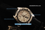 Tag Heuer Aquaracer 300 Meters Automatic Movement Steel Case with White Dial and Black Rubber Strap