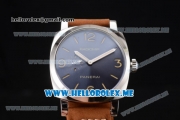 Panerai Radiomir 1940 3 Days Asia ST25 Automatic Steel Case with Black Dial and Brown Leather Strap Stick/Arabic Numeral Markers