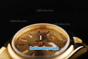 Rolex Day-Date Oyster Perpetual Automatic Full Gold Case/Strap with Gold Dial and Stick Marker