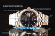 Rolex Datejust Steel Rolex 3235 Auto With Steel Bracelet Blue Dial Stick