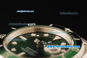 Rolex Submariner Automatic Movement ETA Coating Case with Green Ceramic Bezel and Steel Strap