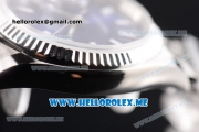 Rolex Datejust Clone Rolex 3135 Automatic Stainless Steel Case/Bracelet with Dark Blue Dial and Stick Markers (BP)