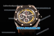 Audemars Piguet Royal Oak Offshore Sebastien Buemi Chronograph Clone AP Calibre 3126 Automatic Steel Case with Stick Markers Black Dial and PVD Bezel (JF)