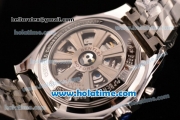 Breitling for Bentley Barnato Racing Chronograph Swiss Valjoux 7750 Automatic Steel Case with White Dial and Steel Strap