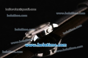 Vacheron Constantin Patrimony Swiss ETA 2824 Automatic Steel Case with Black Leather Strap Black Dial and Diamond Markers