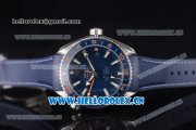 Omega Planet Ocean GMT 600m Clone Omega 8605 Automatic Steel Case with Blue Dial Stick/Arabic Numeral Markers and Blue Rubber Strap (BP) Omega Planet Ocean GMT 600m Clone Omega 8605 Automatic Steel Case with Blue Dial Stick/Arabic Numeral Markers and Blue Rubber Strap (BP)
