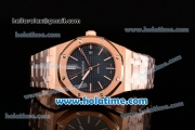 Audemars Piguet Royal Oak 41 Swiss ETA 2824 Automatic Full Rose Gold with Blue Dial and Stick Markers - 1:1 Original (Z)