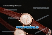 Rolex Cellini Time Asia Automatic Rose Gold Case with White Dial and Stick Markers (New)