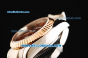 Rolex Datejust Automatic Movement Brown Dial with Rose Gold Bezel and Two Tone Strap-Lady Model