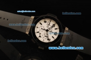 Hublot Big Bang Bode Bang Chronograph Swiss Valjoux 7750 Automatic Movement PVD Case and Bezel with White Dial