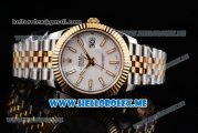 Rolex Datejust II Asia 2813 Automatic Two Tone Case/Bracelet with White Dial and Stick Markers (BP)