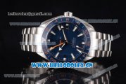 Omega Seamaster Planet Ocean 600m Co-axial GMT Clone Omega 8900 Automatic Stainless Steel Case/Bracelet with Blue Dial (KW)