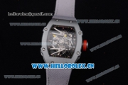 Richard Mille RM027-2 Miyota 9015 Automatic Steel Case with Skeleton Dial Dot Markers and Grey Nylon Strap