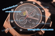 Audemars Piguet Ruben Baracello Grand Prix Limited Edition Swiss Valjoux 7750 Automatic Rose Gold Case with PVD Bezel and Black Leather Strap-1:1 Original