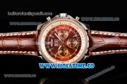 Breitling Bentley 6.75 Speed Chrono Swiss Valjoux 7750 Automatic Steel Case with Brown Dial and Stick Markers (GF)