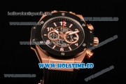 Hublot Big Bang Unico Magic Rose Gold Chrono Miyota Quartz Rose Gold Case with PVD Bezel Stick/Arbaic Numeral Markers and Black Dial