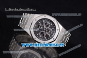 Audemars Piguet Royal Oak Perpetual Calendar Asia ST17 Automatic Stainless Steel Case/Bracelet with Black Dial and Stick Markers (EF)