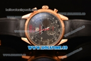 Tag Heuer Mikrogirder 2000 Chrono Miyota Quartz Rose Gold Case with Grey Dial and Black Rubber Strap - Red Second Hand