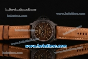 Panerai PAM 00365 Luminor 1950 Equation of Time Tourbillon Automatic PVD Case with Brown Dial an Brown Leather Bracelet