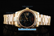 Rolex Day-Date II Automatic Movement Full Gold with Black Dial