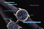 IWC Ingenieur Vintage Swiss ETA 2892 Automatic Steel Case with Stick Markers and Blue Dial