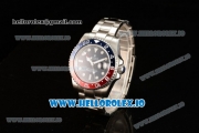 Rolex GTM-Master II 2836 Automatic Steel Case with Blue Dial Dots Markers and Steel Bracelet