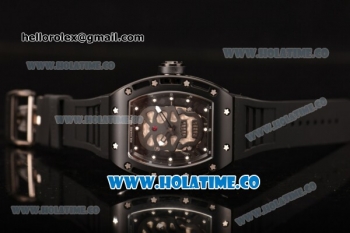 Richard Mille RM 52-01 Miyota Quartz PVD Case with Skull Skeleton Dial and White Markers