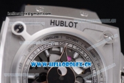 Hublot Masterpiece MP 08 Antikythera Sunmoon Asia 2813 Automatic Steel Case Skeleton Dial Brown Leather Strap and Stick Markers