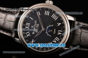 Blancpain ST25 Automatic Steel Case with Black Dial and Black Leather Strap