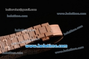 Audemars Piguet Royal Oak Swiss ETA 2824 Automatic Full Rose Gold with Sitck Markers and Gray Dial - 1:1 Original