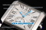 Cartier Tank MC Asia ST16 Automatic Steel Case with White Dial and Black Roman Numeral Markers - ETA Coating
