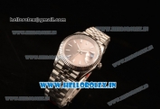 Rolex Datejust 37mm Swiss ETA 2836 Automatic Steel Case with Jubilee Steel Bezel Grey Dial Steel Strap