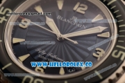 Blancpain Fifty Fathoms Automatic Swiss ETA 2836 Automatic Steel Case with White Stick Markers and Black Nylon Strap