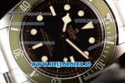 Tudor Heritage Black Bay 2824 Automatic Steel Case with Black Dial Dots Markers and Steel Bracelet