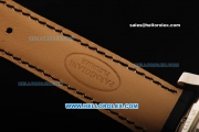Parmigiani Kalpa XL Swiss Tourbillon Manual Winding Movement Steel Case with Black Dial and Black Leather Strap