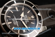 Breitling SuperOcean Heritage Swiss ETA 2836 Automatic Movement Steel Black Dial and Stick Markers Rubber Strap (JF)