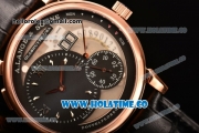 A.Lange&Sohne Grossen Lange 1 Asia Automatic Rose Gold Case with Black/Grey Dial and Silver Markers