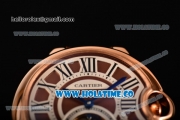 Cartier Ballon Bleu De Tourbillon Asia Automatic Rose Gold Case with Brown Dial and Roman Numeral Markers