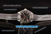 Omega Planet Ocean Clone Omega 8500 Automatic Steel Case with Black Grids Dial White Stick Markers and Black Rubber Strap (EF)